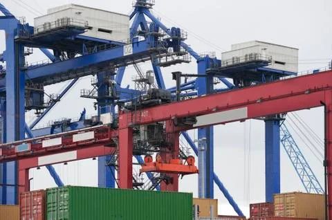 Container load for shipping Foto stock