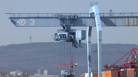 Container loading Stock Footage 671720