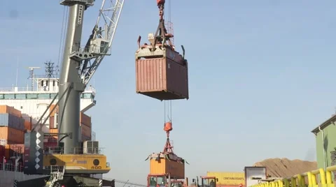Container Loading Stock Footage 68227805