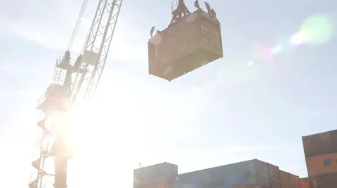 Container Loading Stock Footage 68231159