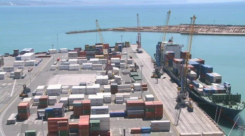 Container loading time lapse Stock Footage 312853