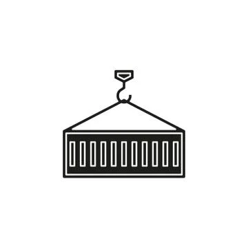 Container logistic - shipping container Stock Illustration
