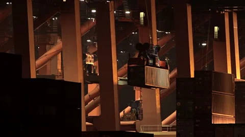 Container moving #2 스톡 동영상 31966408