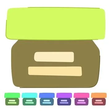 Container night cream vector cartoon graphic Stock Illustration