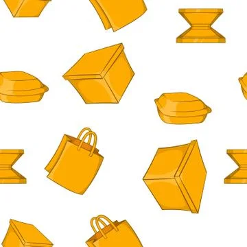 Container pattern, cartoon style Illustrazione stock