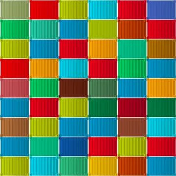 Container pattern Stock Illustration