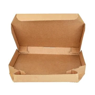 Container for pizza isolated Stock Photos