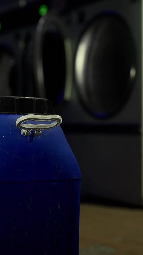 Container is placed on a table with sound equipment in the background Stock Footage 335452873