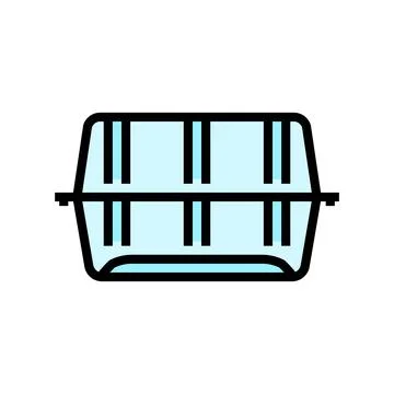 Container plastic package color icon vector illustration Stock Illustration