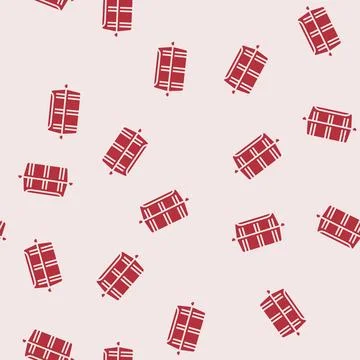 Container plastic package glyph seamless pattern Stock Illustration