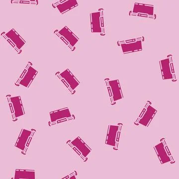 Container plastic package glyph vector seamless pattern Illustrazione stock