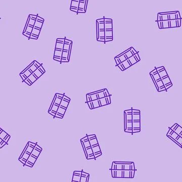 Container plastic package line seamless pattern 스톡 일러스트