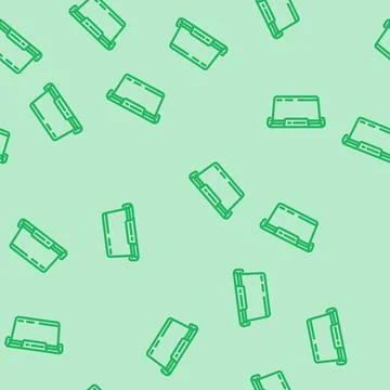 Container plastic package line vector seamless pattern Stock Illustration