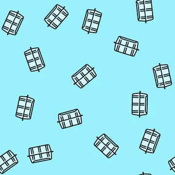 Container plastic package vector seamless pattern Illustrazione stock