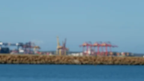 Container port background Stock Footage 108622824