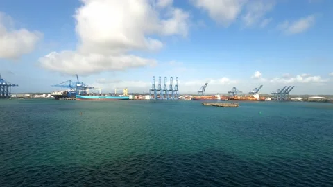 Container Port at Colon, Panama Stock Footage 238702213
