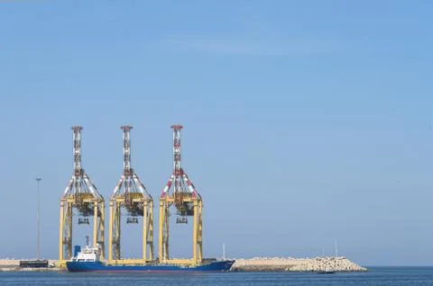 Container port Stock Photos