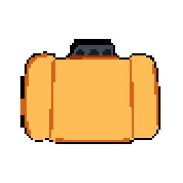 Container rain barrel pixel art vector illustration Illustrazione stock