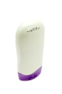 Container for shampoo closeup Stock Photos