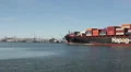 Container Ship Dallas Express Enters Port HD Footage