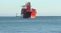 Container Ship Enters Port HD Footage