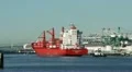 Container Ship Enters Port HD Footage
