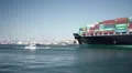 Container Ship Enters Port HD Footage