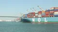 Container Ship Enters Port HD Footage