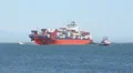 Container Ship Enters Port of Los Angeles HD Footage