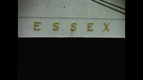 Container ship the "Essex" in the docks Stock Footage 253662409