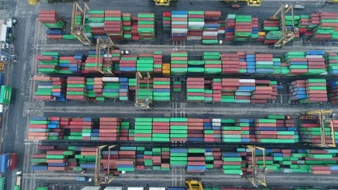 Container ship in export and import business and logistics. Stock Footage 89006678