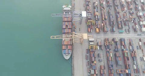 Container ship in export and import business and logistics. Stock Footage 89019996