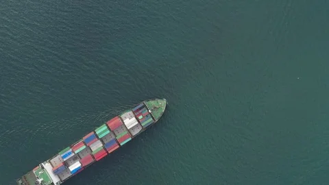 Container ship in export and import business and logistics. Stock Footage 99251245