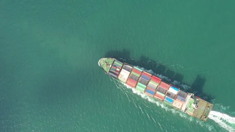 Container ship in export and import business and logistics. Stock Footage 99251499