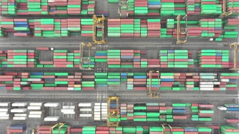 Container ship in export and import business and logistics. Stock Footage 99253570