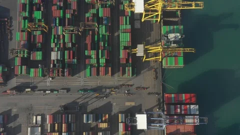 Container ship in export and import business and logistics. Stock Footage 99254163