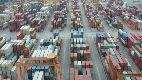 Container ship in export and import business and logistics. Stock-Footage 99468841