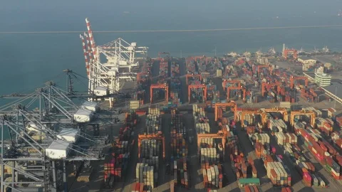 Container ship in export and import business and logistics. Stock-Footage 99472625