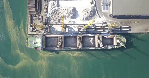 Container ship in export and import business and logistics Stock Footage 134263511