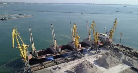 Container ship in export and import business and logistics Stock Footage 134263653