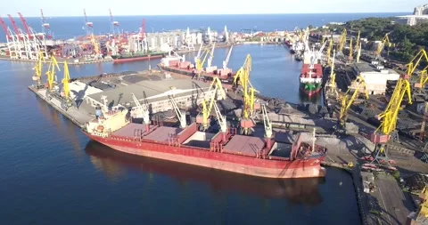 Container ship in export and import business and logistics Stock Footage 139773945