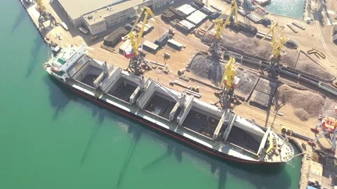 Container ship in export and import business and logistics Stock Footage 153879011