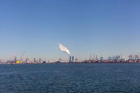 Container ship in export and import business and logistics Stock Photos