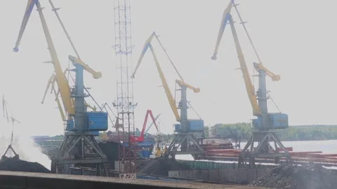 Container ship in export-import business and logistics. Stock Footage 249622350
