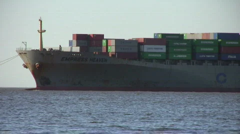 Container Ship 库存影片 733566