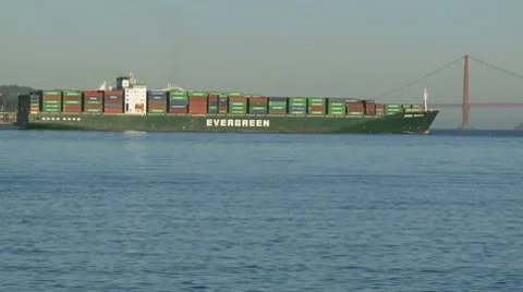 Container ship Stock Footage 10754637