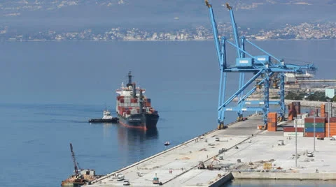 Container ship 스톡 동영상 22629032