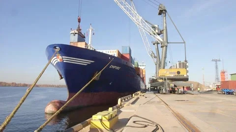 Container ship Stock Footage 68230979