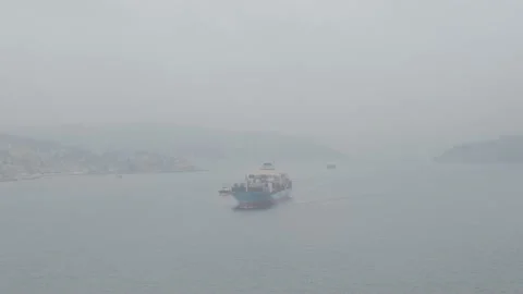 Container Ship Stock Footage 166399686