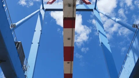 Container ship hatch 4k intro video for business Stock Footage 88860846